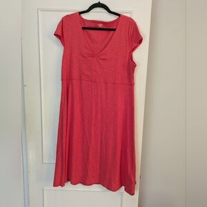 Horny Toad Women's XL Coral Tank Dress Knee-calf Length